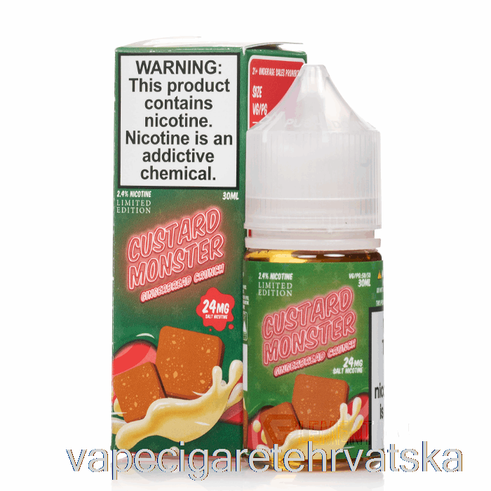 Vape Cigarete Gingerbread Crunch - Custard Monster Soli - 30ml 48mg